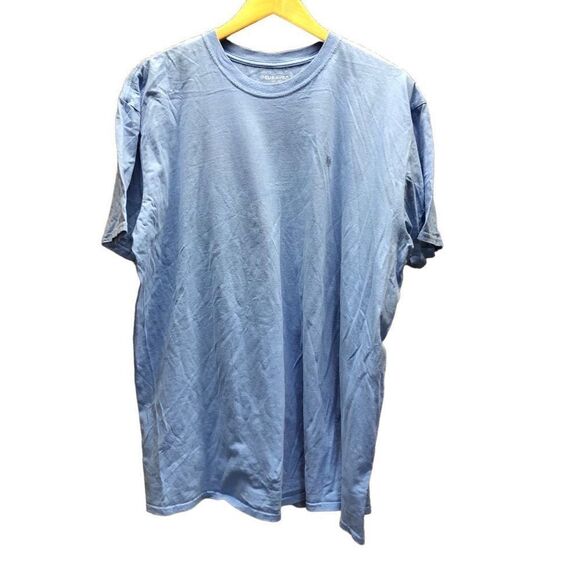 Cubavera Size 2XL (XXL) Light Blue Tropical Print T-Shirt - Picture 2 of 5